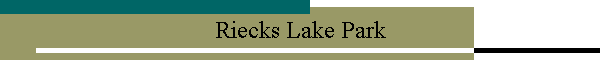 Riecks Lake Park